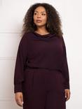 Live Unlimited Curve Cowl Neck Top, Burgundy