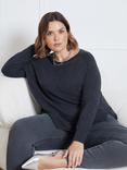 Live Unlimited Curve Cashmere Blend Jumper, Grey