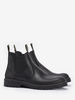Barbour Patton Waterproof Leather Chelsea Boots - view 2, Black