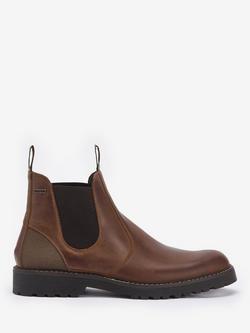 Barbour Patton Waterproof Leather Chelsea Boots, Teak