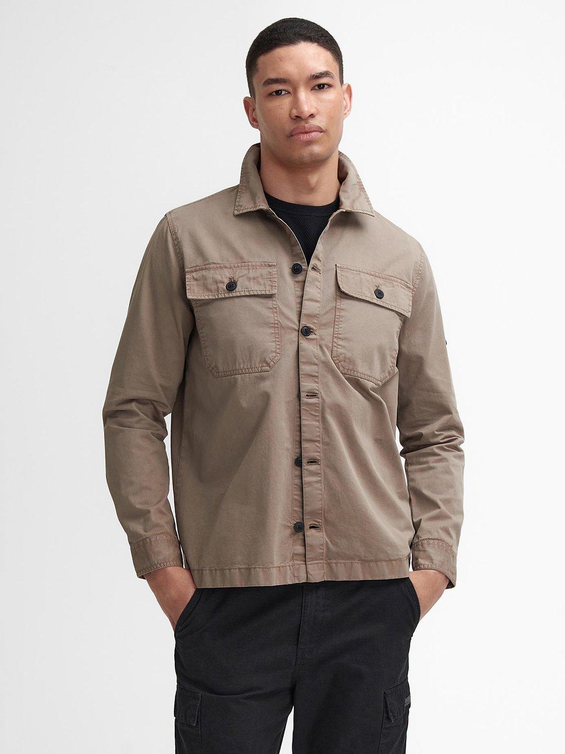 Barbour International Arlo Cotton Overshirt, Brindle