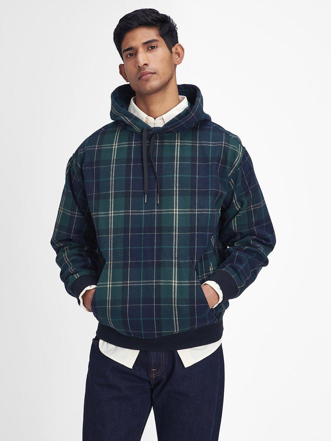 Barbour Brough Woven Tartan Hoodie Multi