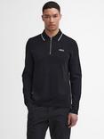 Barbour International Hampstead Long Sleeve Polo Shirt, Black