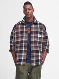 Barbour Hanley Relaxed Check Long Sleeve Shirt, Navy/Multi