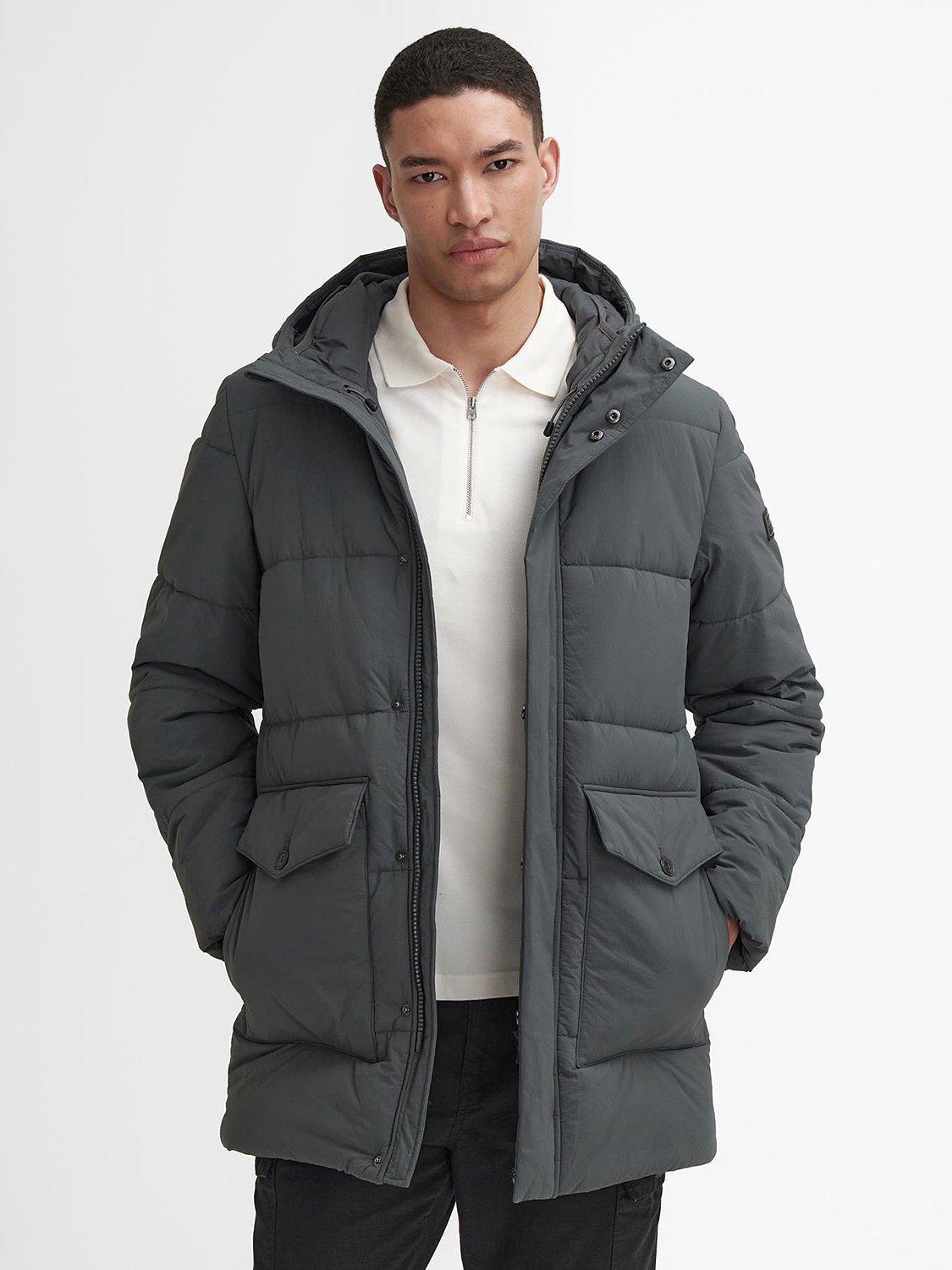 Barbour International Sutley Quilted Jacket, Charcoal