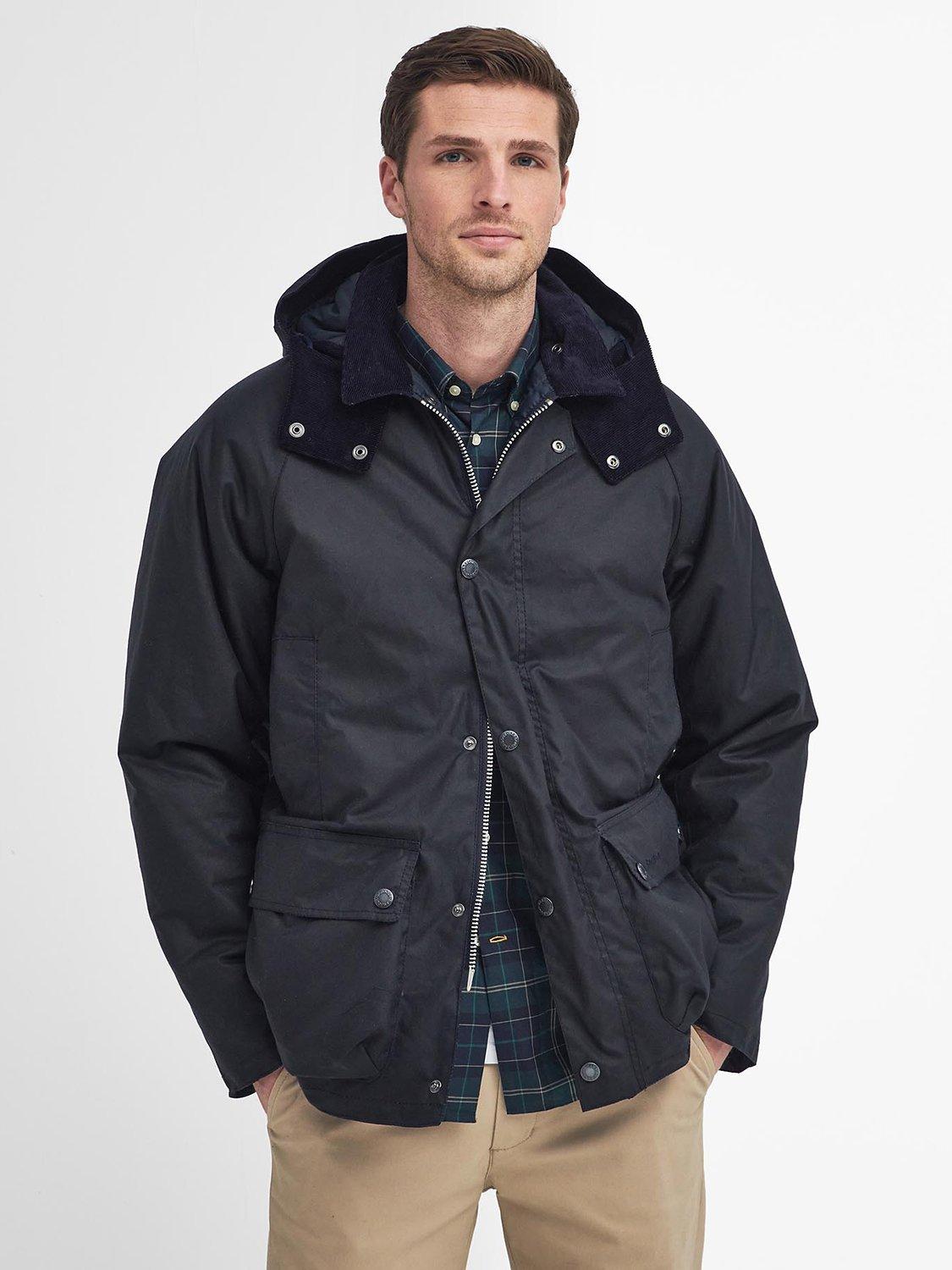 Barbour Beaufort Modern Waxed Jacket Navy