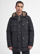 Barbour Field Waxed Cotton Parka Fern