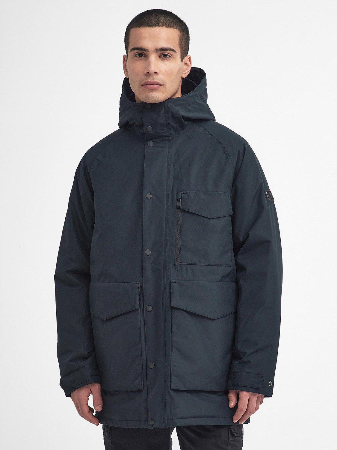 Barbour waterproof jacket mens Black online