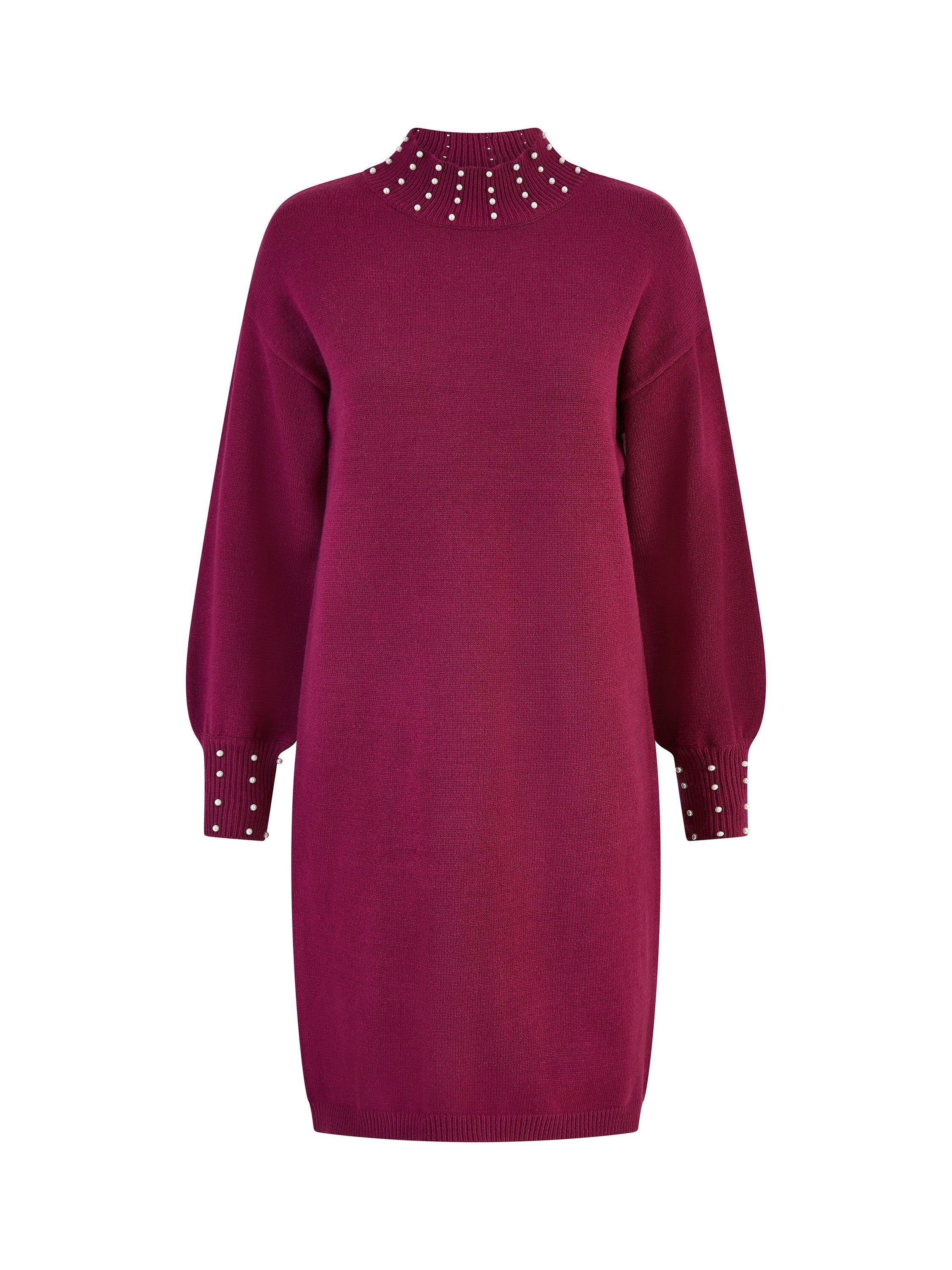 Pink pearl sweater dress online