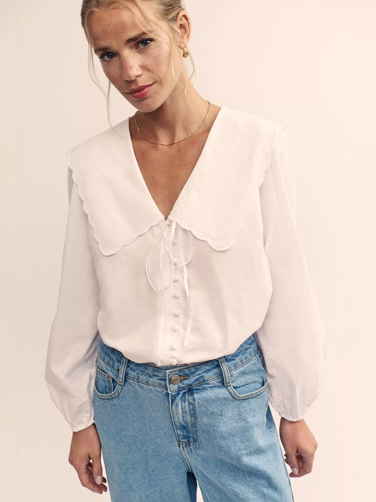 Peter pan collar top women's online