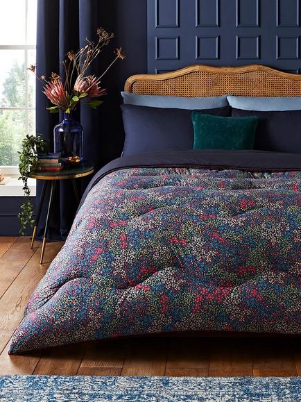 Night Lark Midnight Bloom Coverless Duvet & Pillowcase Set, 10.5 Tog, Multi, Multi