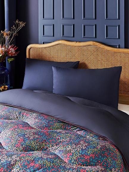Night Lark Midnight Bloom Coverless Duvet & Pillowcase Set, 10.5 Tog, Multi - view 2, Multi