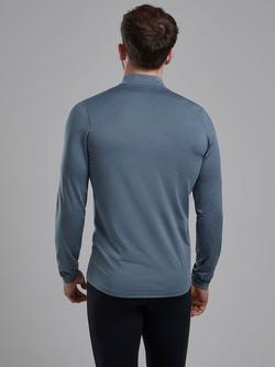 Montane Dart XT Thermal Zip Neck Long Sleeved Top - view 2, Stone Blue