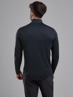 Montane Dart Zip Neck Baselayer - view 2, Black