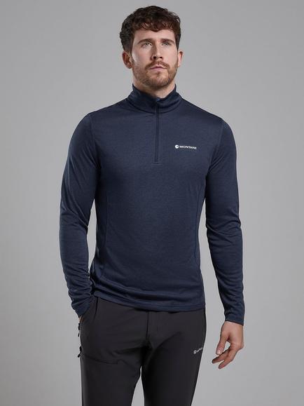 Montane Dart Zip Neck Baselayer, Eclipse Blue