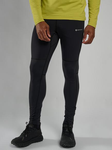 Montane Slipstream Regular Leg Thermal Tights, Black, Black