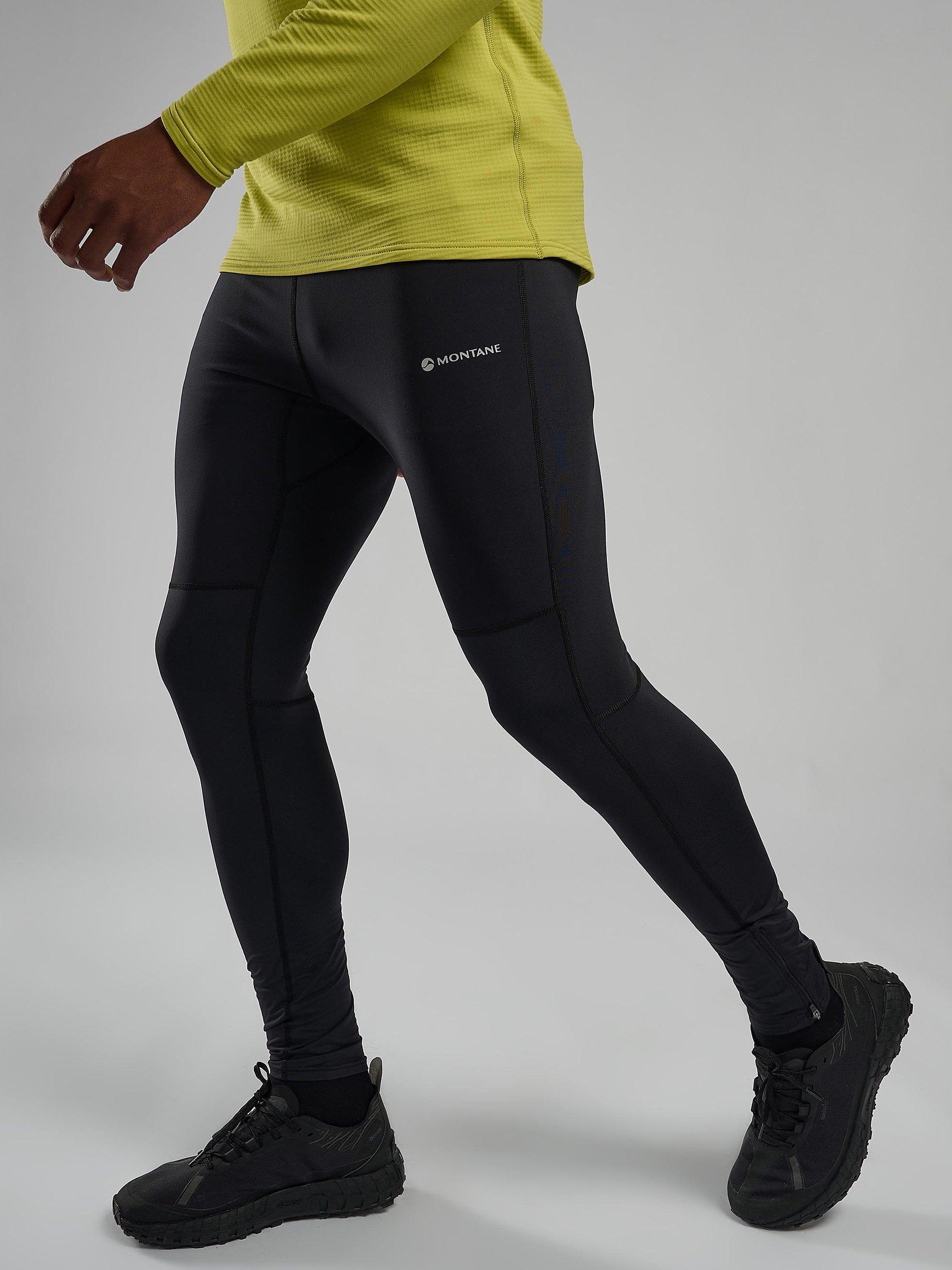 Product image 3 of 4, which shows Montane Slipstream Regular Leg Thermal Tights, Black, XS