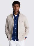 Moss Cotton Wool Blend Shacket, Tan