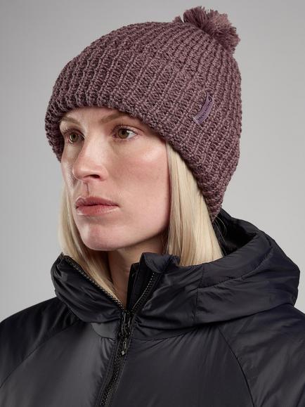 Montane Nev Cable Knit Bobble Beanie - view 2, Moonscape