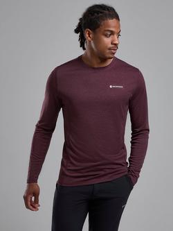 Montane Dart Long Sleeve T-Shirt, Dark Garnet