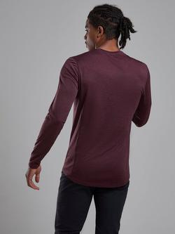 Montane Dart Long Sleeve T-Shirt - view 2, Dark Garnet