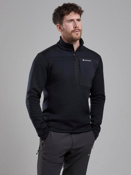 Montane Fury XT Pull-On Fleece, Black