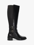 Dune London Tatter Leather Boots, Black