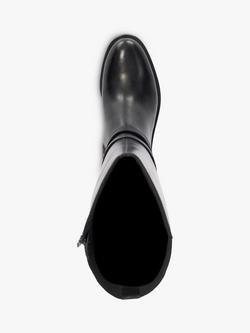 Dune London Tatter Leather Boots, Black - view 2, Black