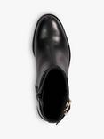 Dune London Patter Leather Ankle Boots, Black