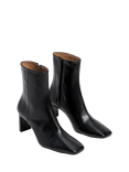 Flattered Moa Leather Ankle Boots, Black