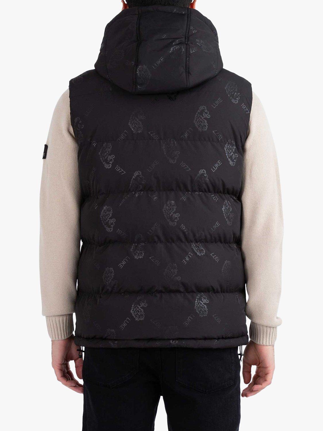 Product image 2 of 5, which shows LUKE 1977 Egrit Quilted Gilet, Black, S