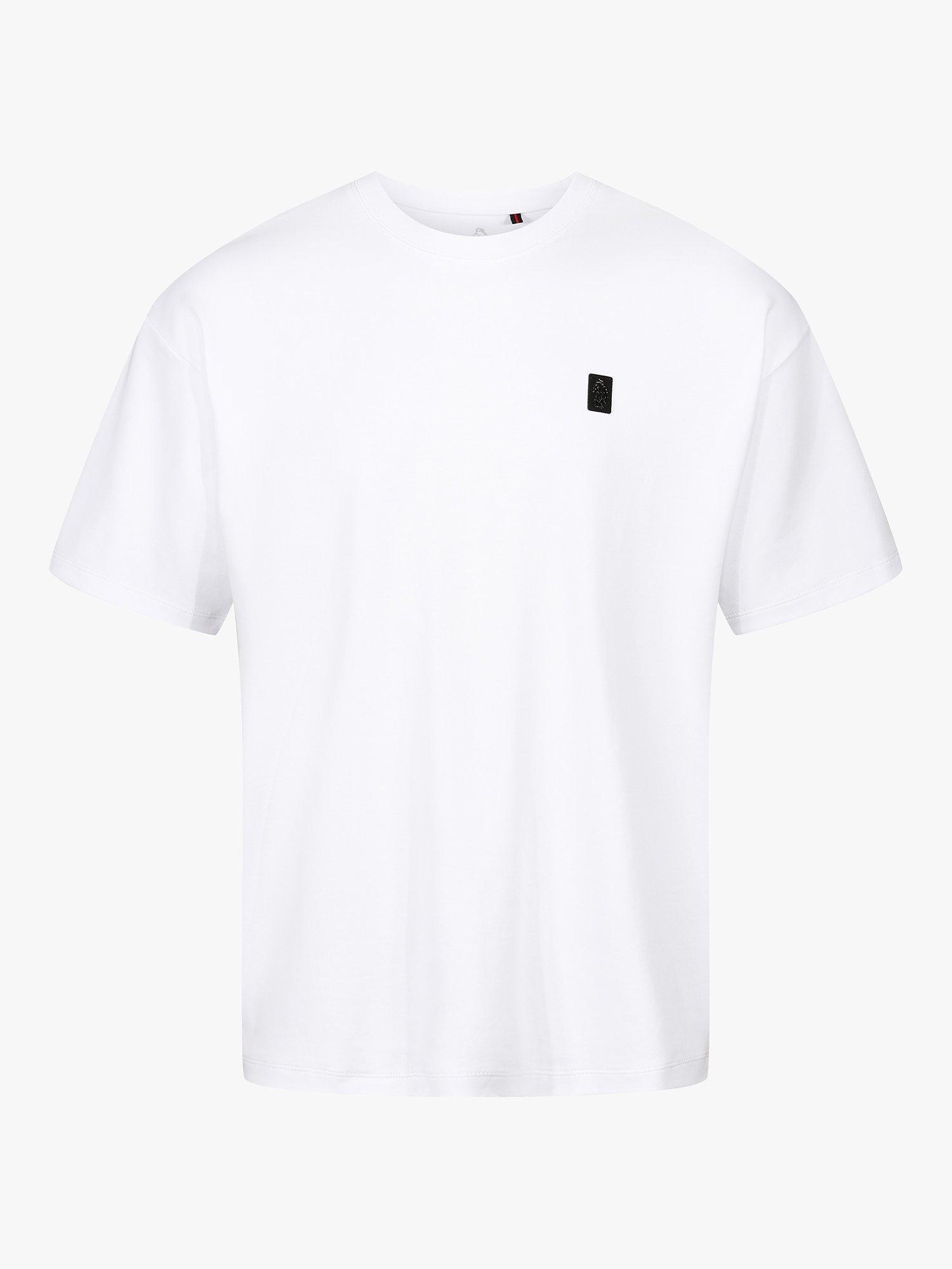Product image 3 of 5, which shows LUKE 1977 Luxembourg Back Print Relaxed Fit T-Shirt, White/Black, XS