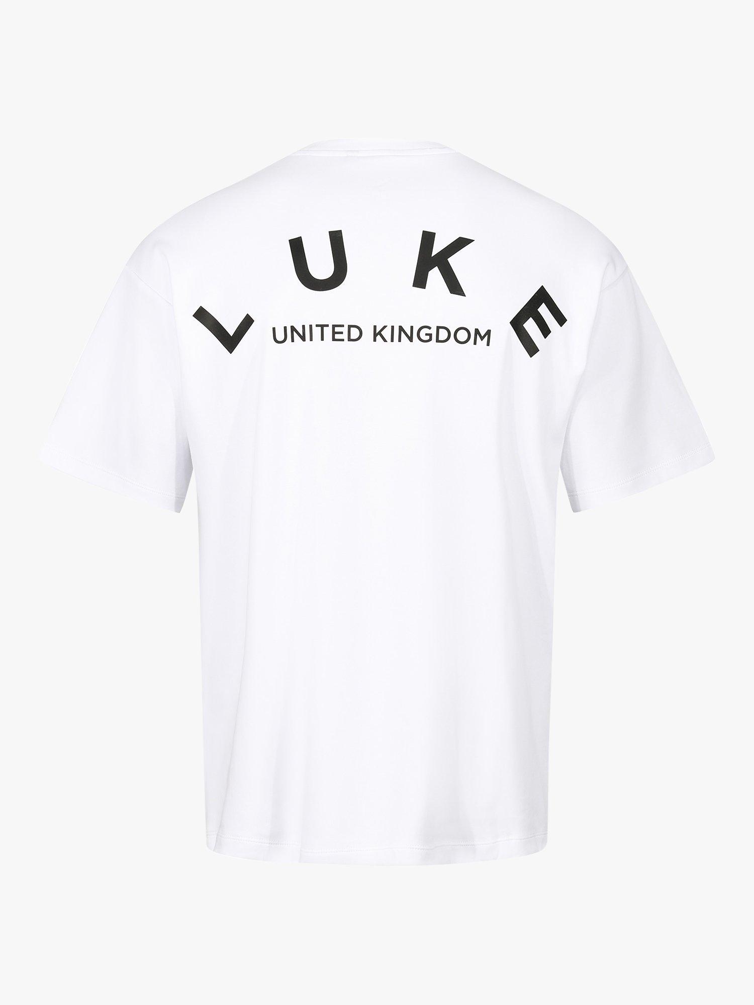 Product image 4 of 5, which shows LUKE 1977 Luxembourg Back Print Relaxed Fit T-Shirt, White/Black, XS