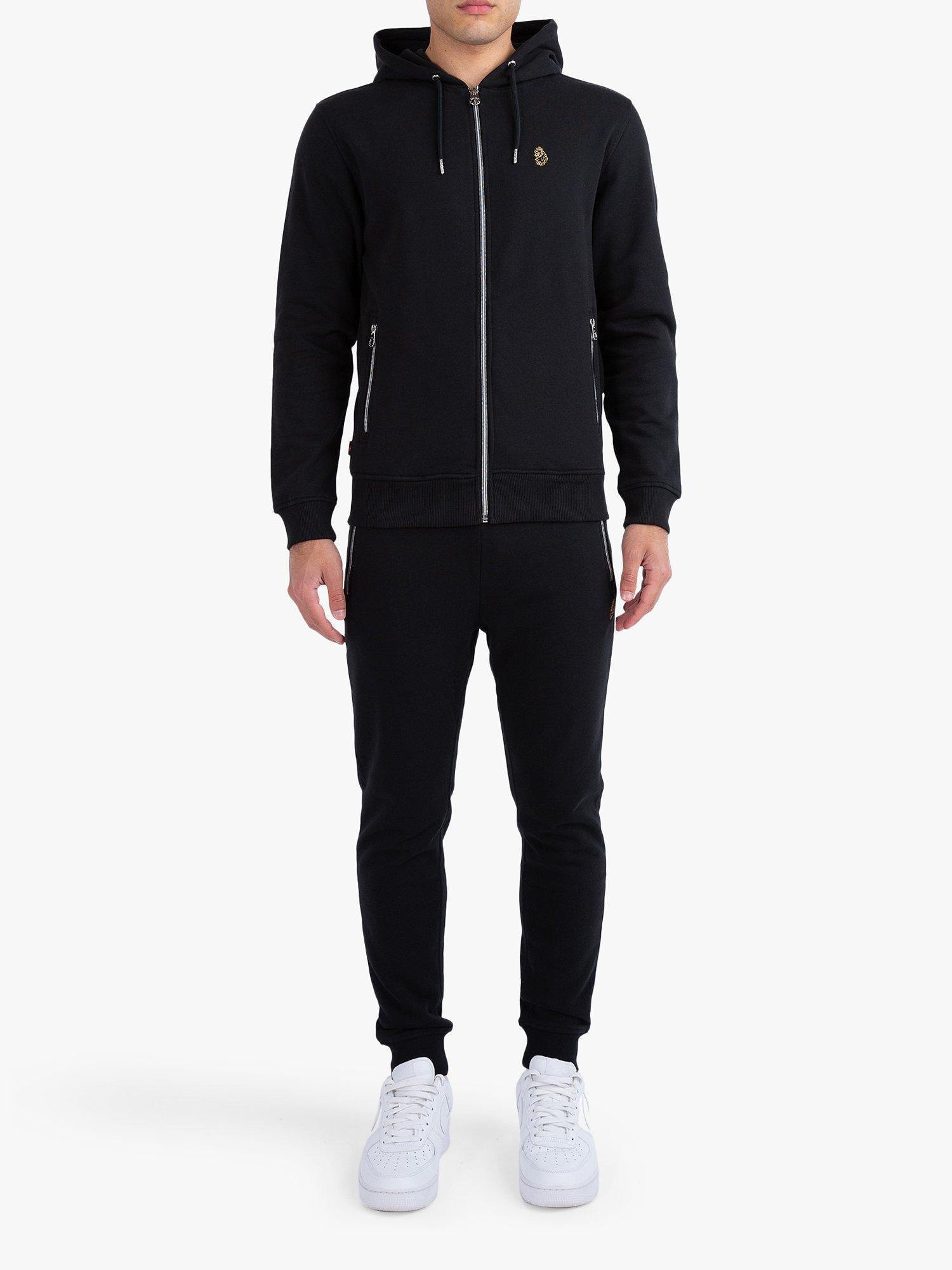 Product image 1 of 4, which shows LUKE 1977 Berlin Rome 1000 Hoodie and Joggers Set, Jet Black, XS