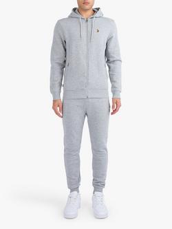 LUKE 1977 Berlin Rome 1000 Hoodie and Joggers Set, Mid Marl Grey