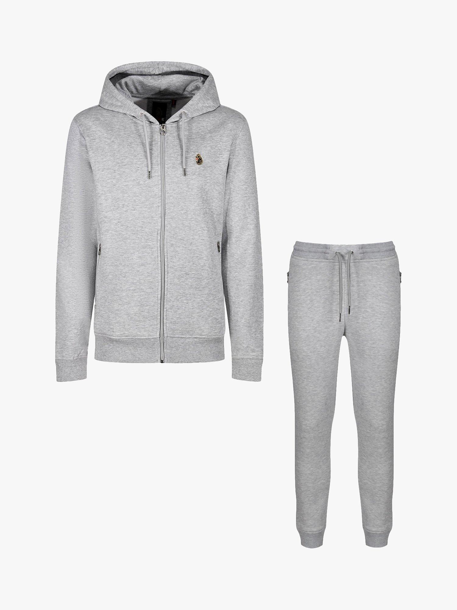 Product image 3 of 4, which shows LUKE 1977 Berlin Rome 1000 Hoodie and Joggers Set, Mid Marl Grey, S