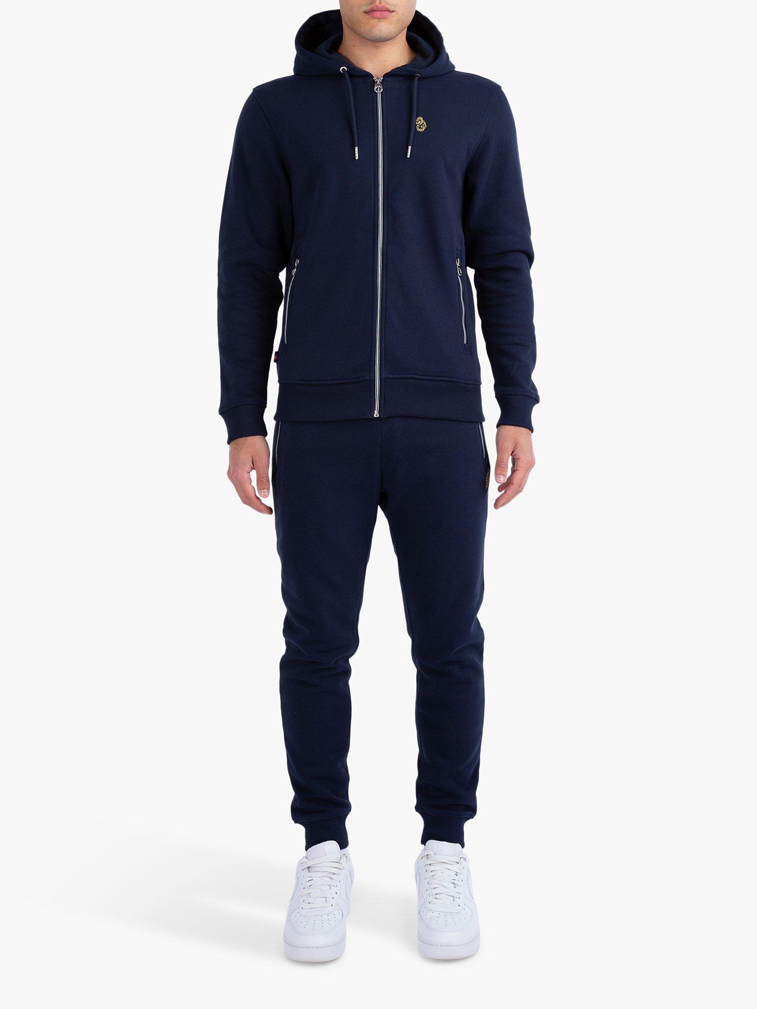 Product image 1 of 4, which shows LUKE 1977 Berlin Rome 1000 Hoodie and Joggers Set, Dark Navy, XS