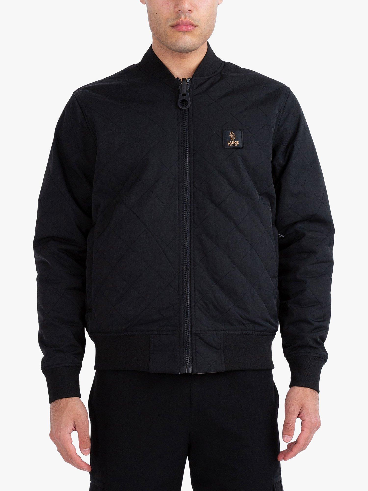 LUKE 1977 Suzhou Reversible Bomber Jacket Mushroom Black