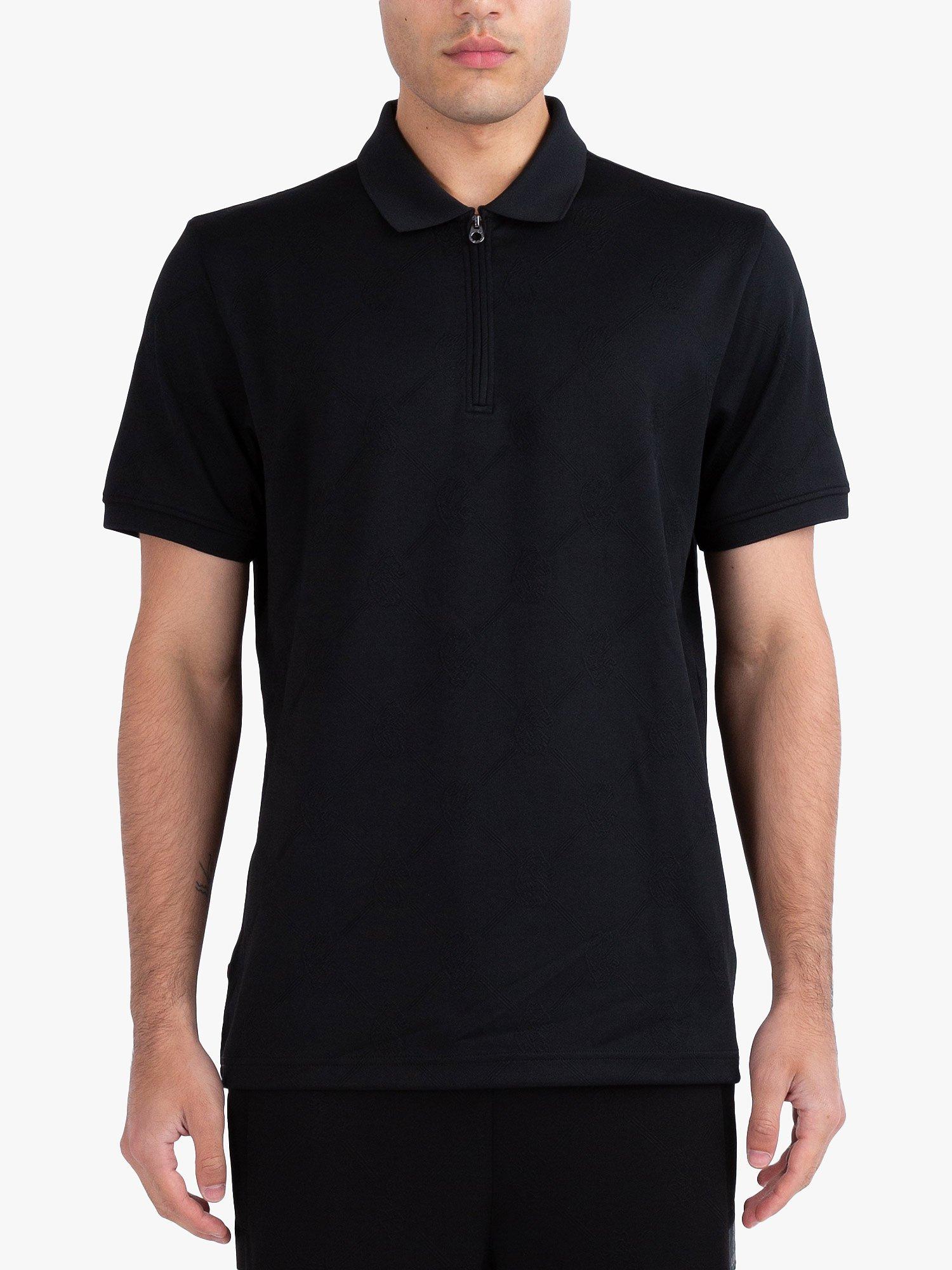 LUKE 1977 Bauer Two Zip Polo Shirt, Black