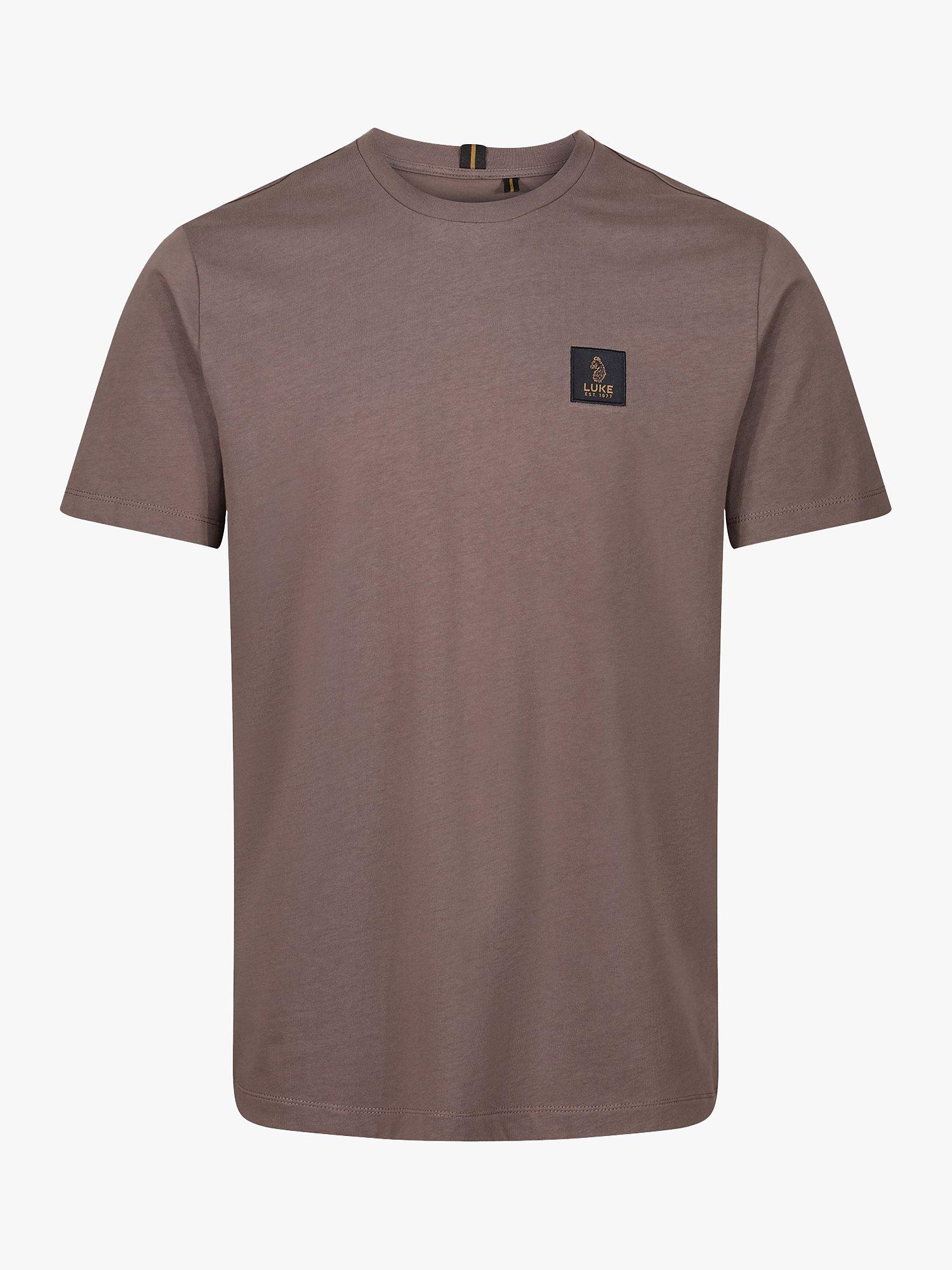 Product image 3 of 5, which shows LUKE 1977 Brunei Logo T-Shirt, Mushroom, XS