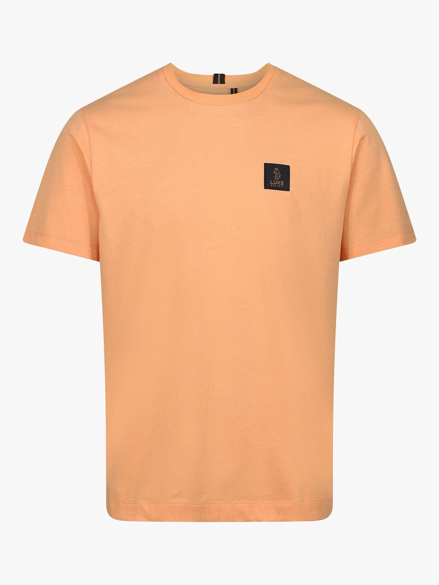 Product image 3 of 5, which shows LUKE 1977 Brunei Logo T-Shirt, Nectarine, XS
