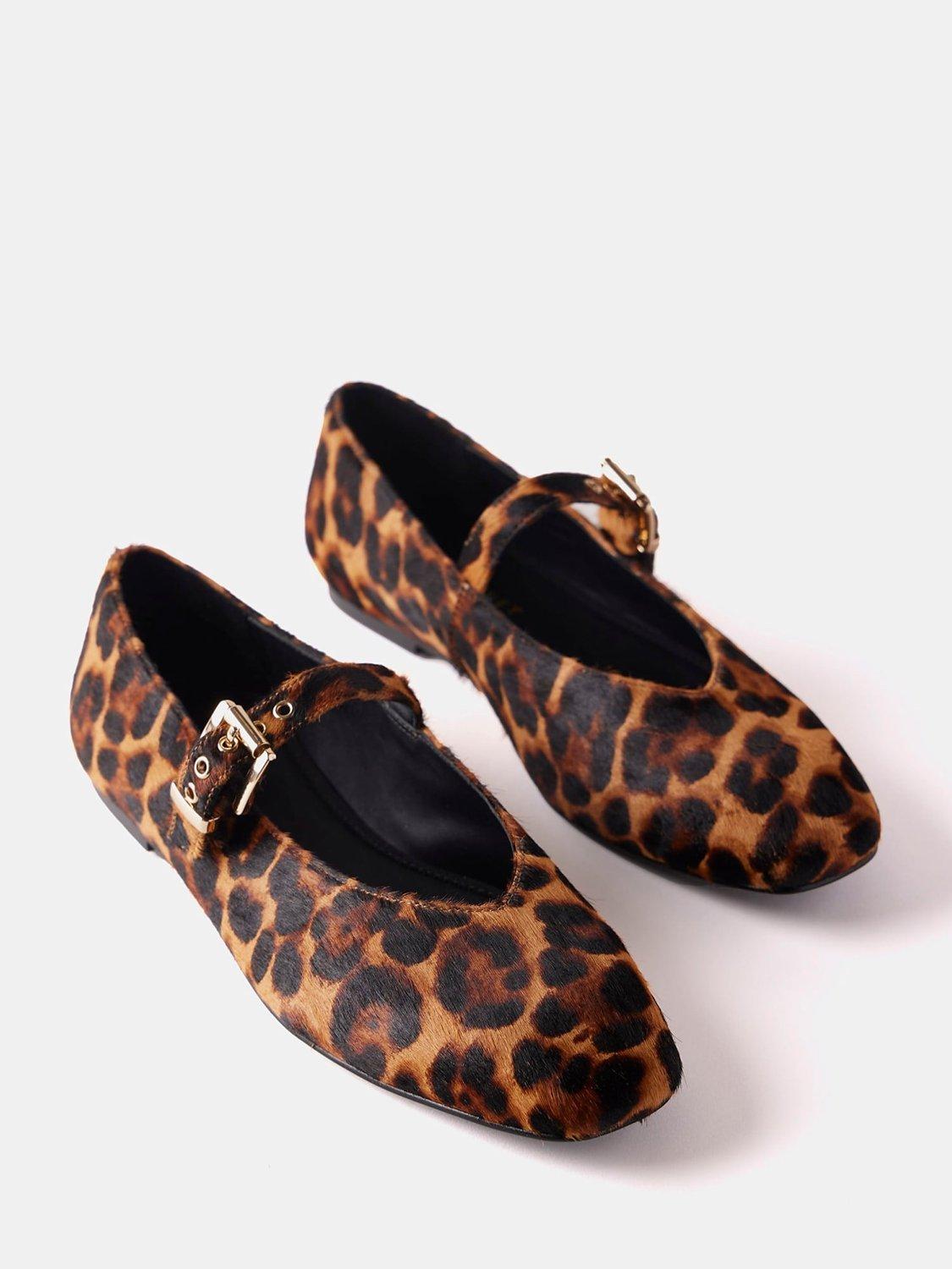 Leopard print ballet pumps uk best sale