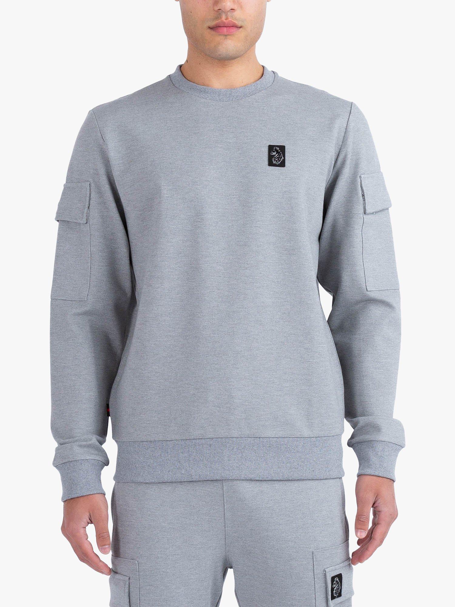LUKE 1977 Hunter Sweatshirt, Mid Marl Grey