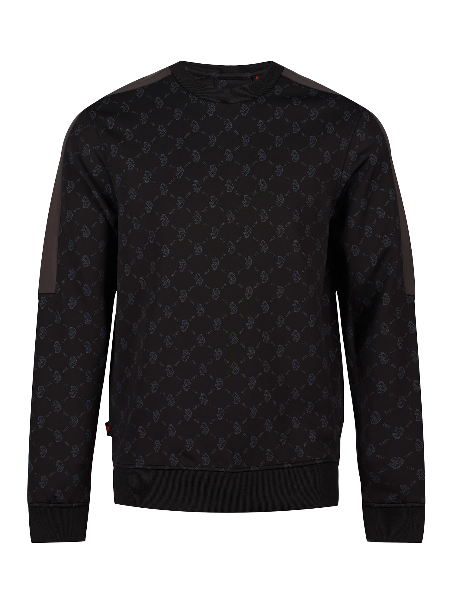 Product image 4 of 6, which shows LUKE 1977 Gazzas Tears Sweatshirt, Black/Charcoal, XS