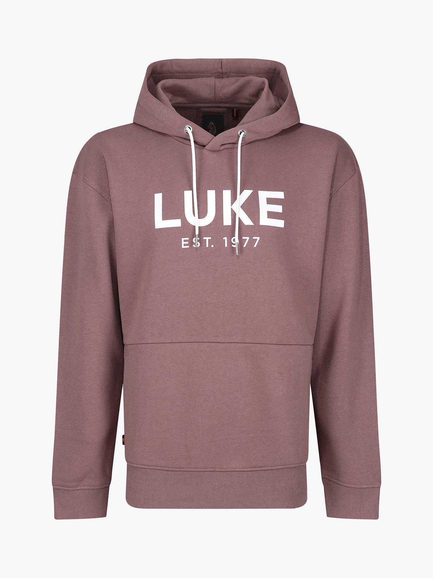 Product image 3 of 5, which shows LUKE 1977 Grand Hoodie, Dark Mauve, XS