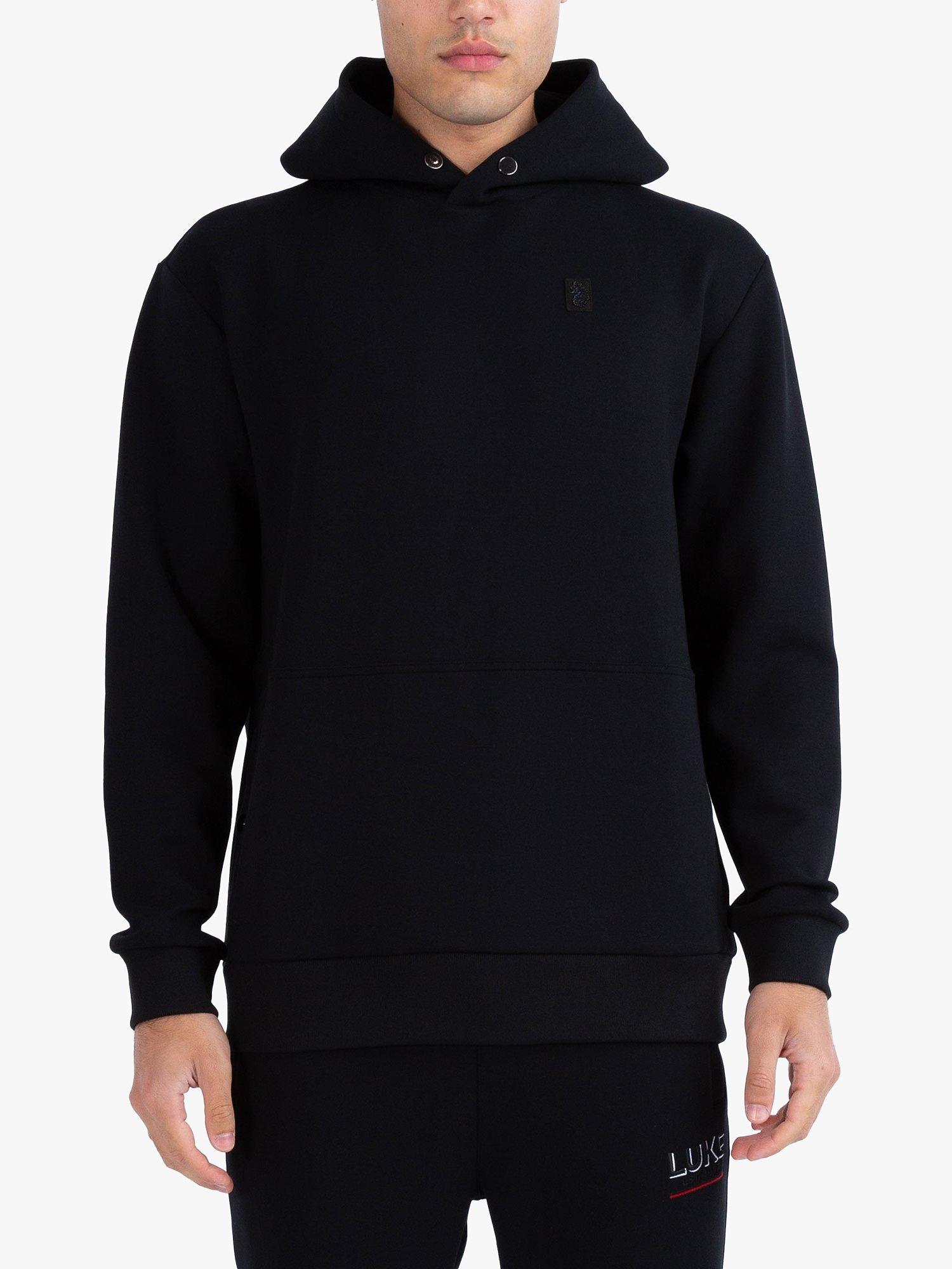 LUKE 1977 Lever 3D Text Hoodie Black