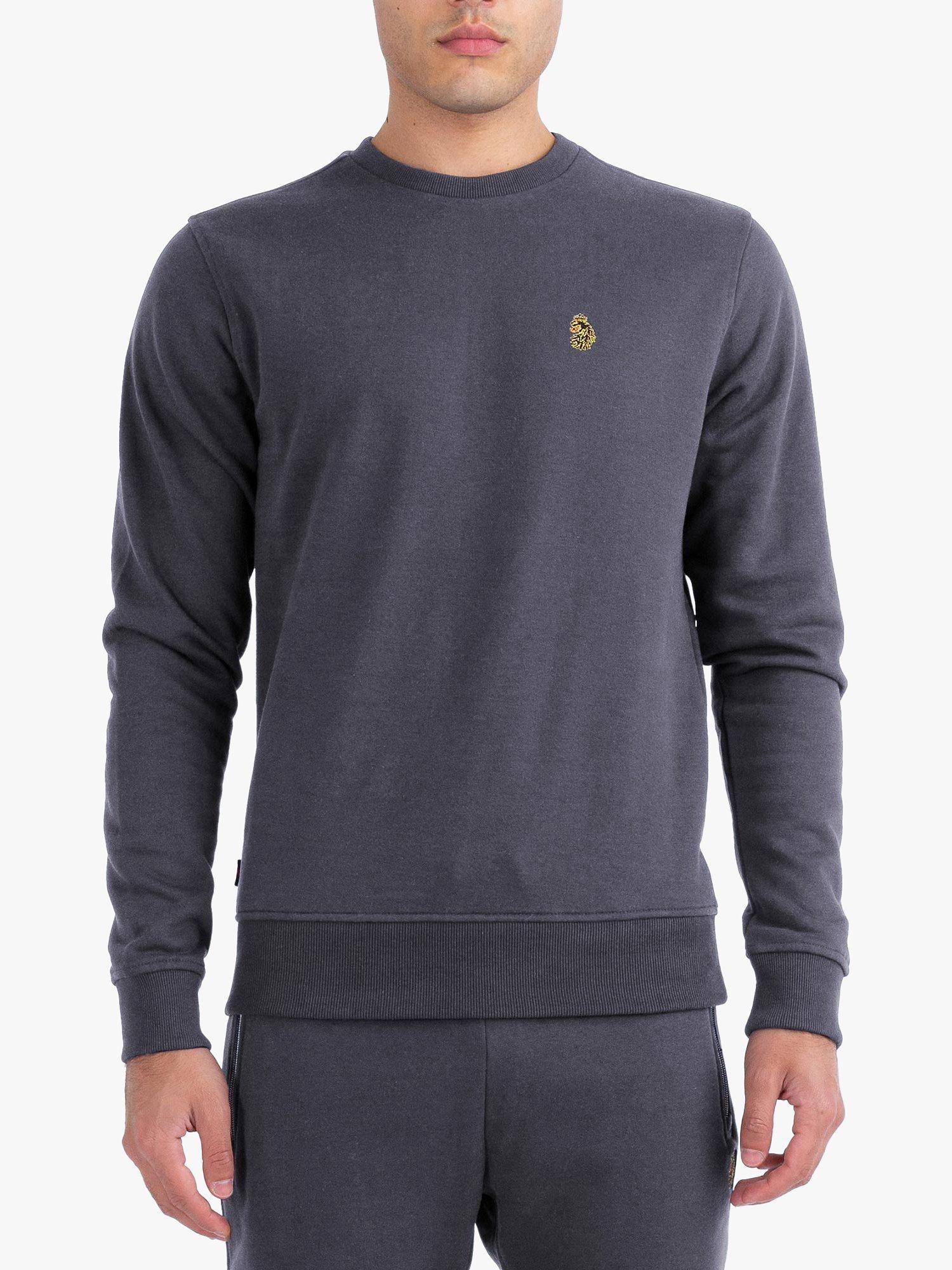 Product image 1 of 4, which shows LUKE 1977 London 1000 Sweatshirt, Charcoal, XS