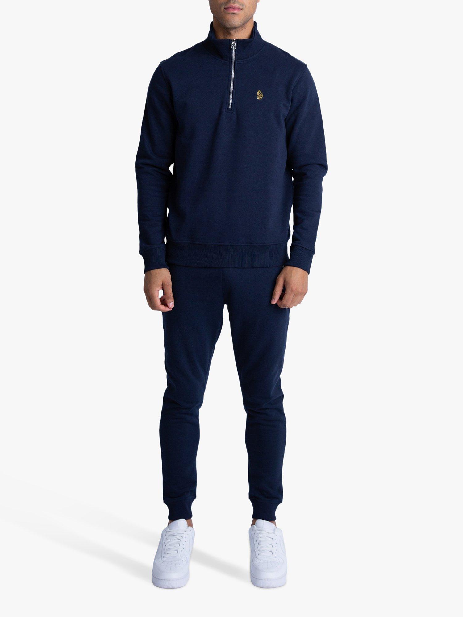 Product image 1 of 4, which shows LUKE 1977 Sydney Rome 1000 Sweatshirt and Joggers Set, Dark Navy, XS