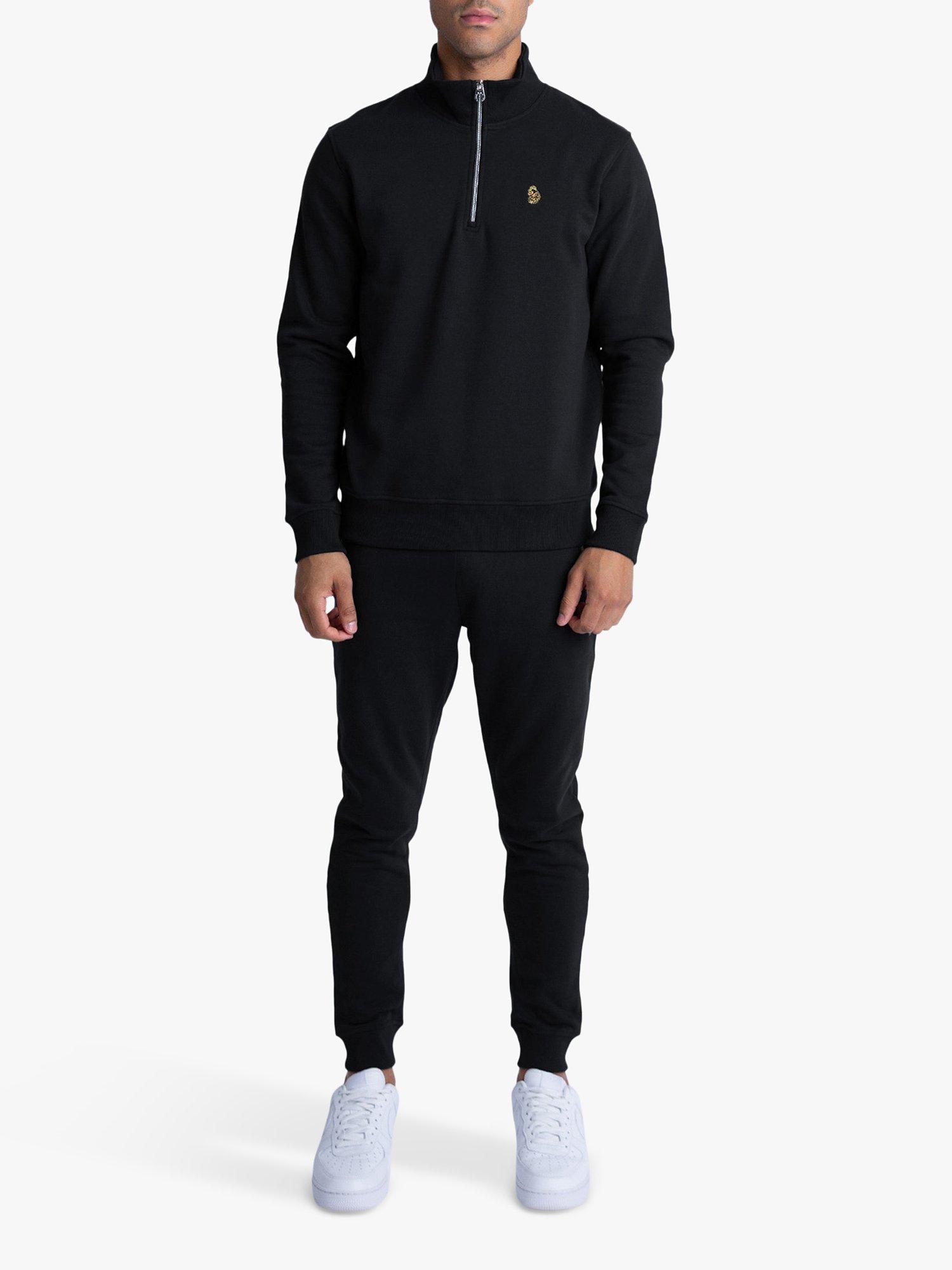 Product image 1 of 4, which shows LUKE 1977 Sydney Rome 1000 Sweatshirt and Joggers Set, Jet Black, S