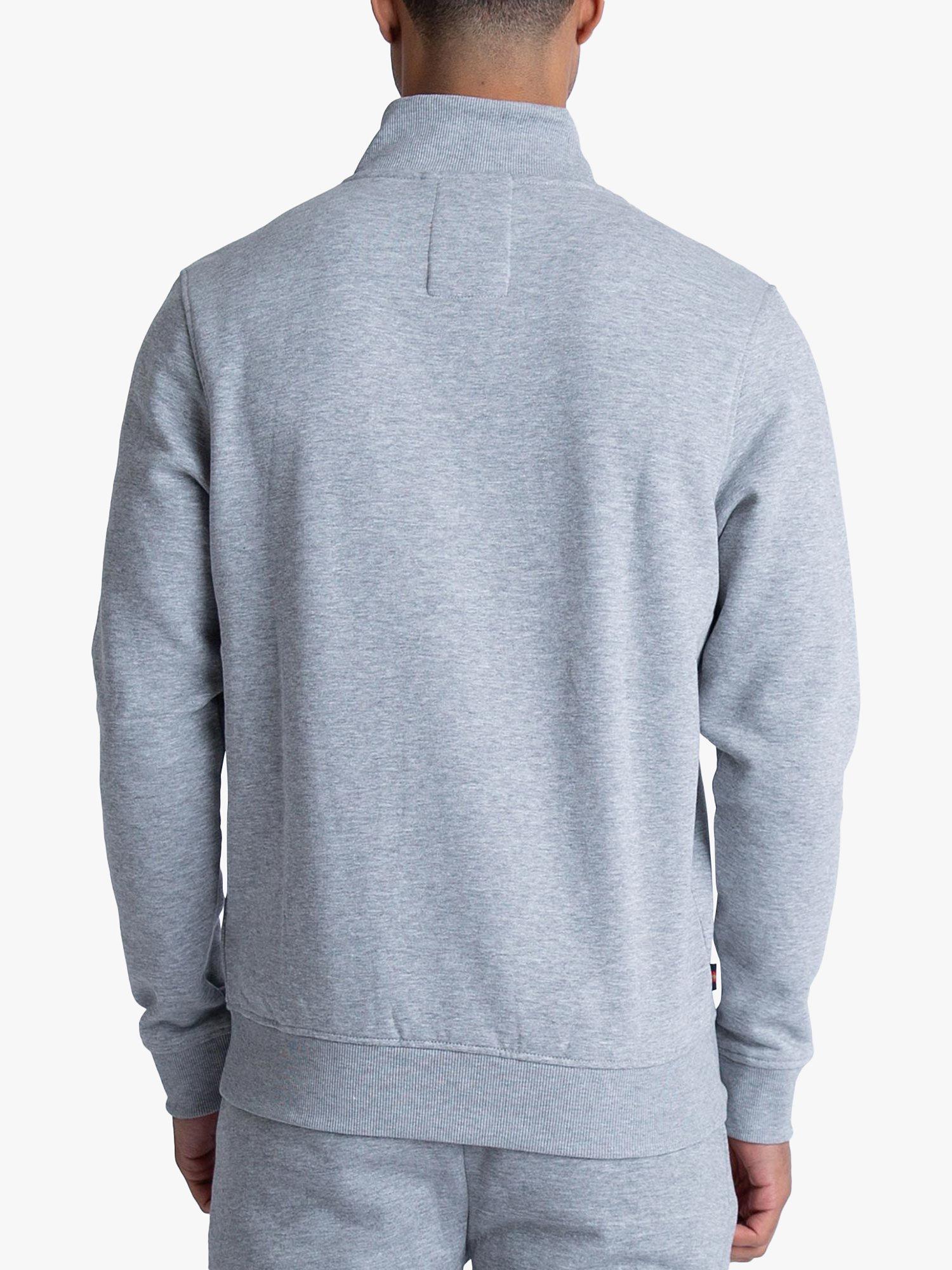 Product image 2 of 5, which shows LUKE 1977 Sydney 1000 Funnel Neck Sweatshirt, Mid Marle Grey, XS